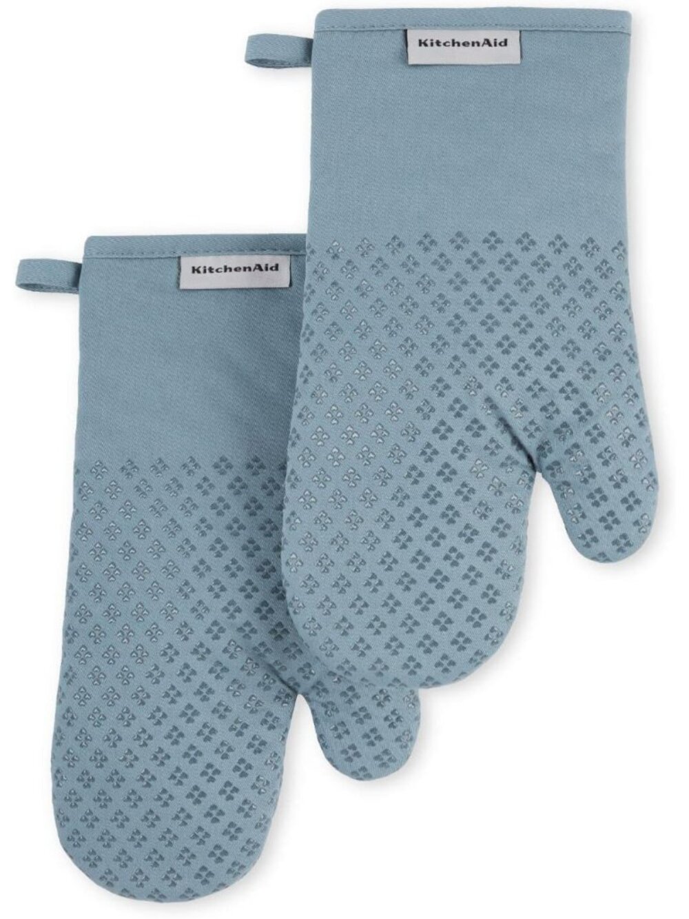 Asteroid Oven Mitt Set, 7"x12.5", Fog Blue, 2 Piece